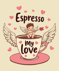 Express Your Love for Coffee with This Stylish T-Shirt Design Idea.