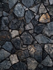 Fototapeta premium Stone Wall with Fire Hydrant