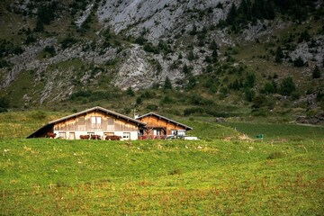 Fototapeta premium old house in the mountains