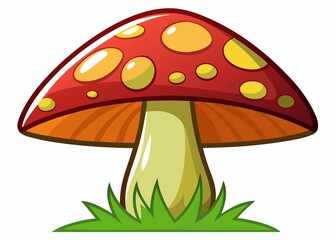 mushroom in the grass