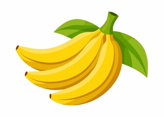 banana isolated on white