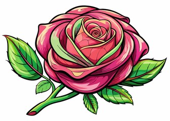 pink rose flower