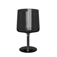 Empty glass 3D render isolated on transparent background, PNG