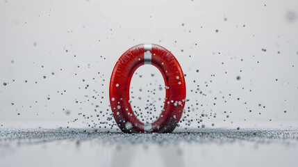 Visualization of Magnetic Field with U-Shaped Magnet and Metal Filings