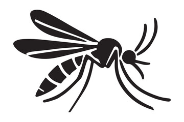 Silhouette of a Mosquito Insect
