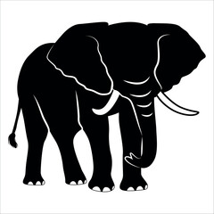 Animal Elephant silhouette vector illustration