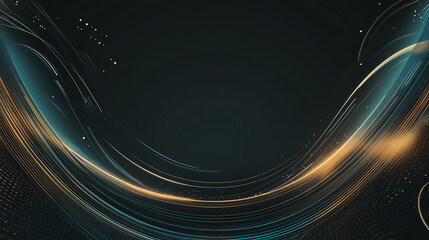 Abstract  background with Colorful circle lines. Digital future technology . Abstract business connection of lines from nodes innovation of communication in the network.