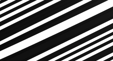 Minimalist Black and White Stripes in Diagonal Pattern for Stylish Backgrounds