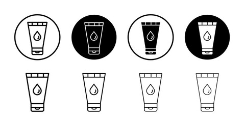 Water-based lubricant icon Thin line art isolated
