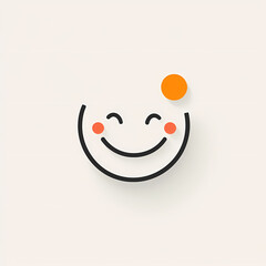Obraz premium illustration of a face smiley