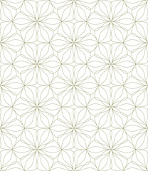 Vector seamless texture. Modern geometric background made of thin threads.