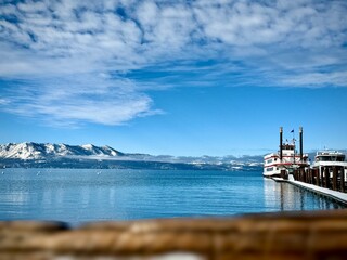 Overlooking the Pier at Zephyr Cove, Lake Tahoe