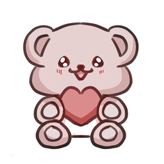 teddy bear with heart
