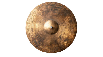 Cymbal circle drum on transparent background