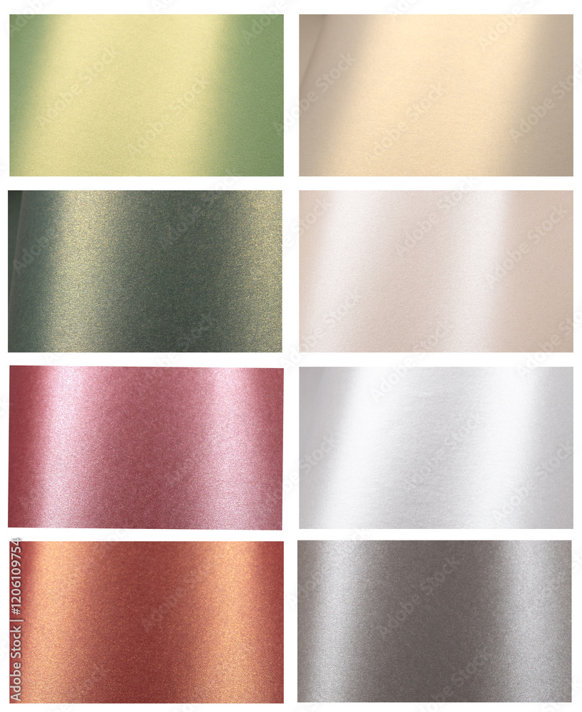 Leinwandbilder metallic paper background with a glossy gradient and pearlescent shimmer. smooth reflective surfaces
