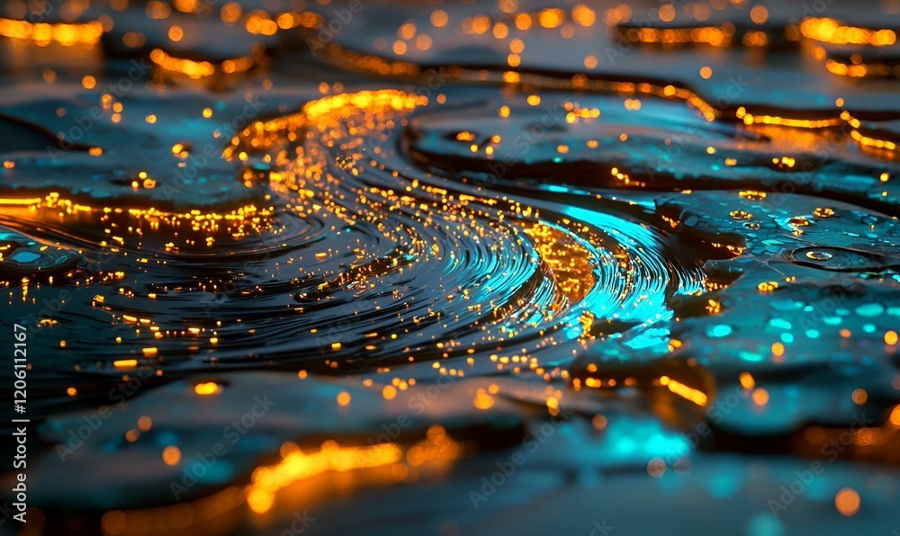 Poster digital data flow, a vibrant visualization of interconnected data streams, showcasing the dynamic mo