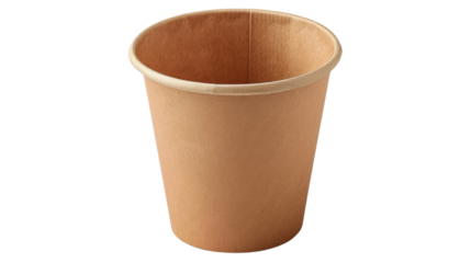Paper cup on transparent background