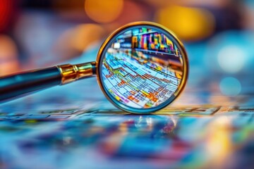 Person engaging in online research for investment options.