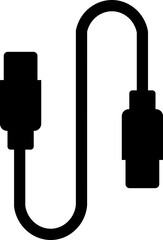 USB cable port icon. USB type C A lightning and micro usb mobile phone charger vector isolated transparent. Plug adapter symbol. Electronic device connector. Smartphone charger sign