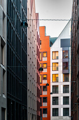 Fototapeta premium New houses construction in Europe. Residential house development