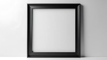 Minimalist Matte Black Picture Frame with Contemporary Design