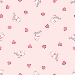 Heart Illustration, Hearts, Love, Valentine, Repeat print, kiss, Vector art, adobe illustration