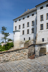 Building of a castle in Usov, Czech republic