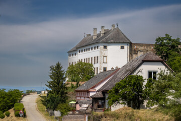 Building of a castle in Usov, Czech republic