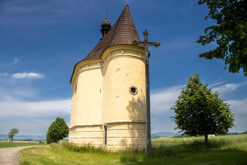 Fototapeta premium Chapel of Saint Roch, Usov, Czech republic