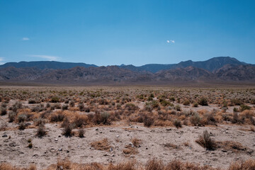 along the desert highway, nevada, usa