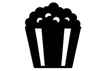 popcorn isolated on white