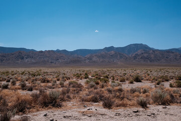 along the desert highway, nevada, usa
