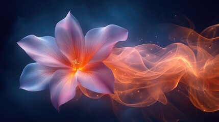 Obraz premium A vibrant flower with swirling colors, symbolizing beauty and creativity.