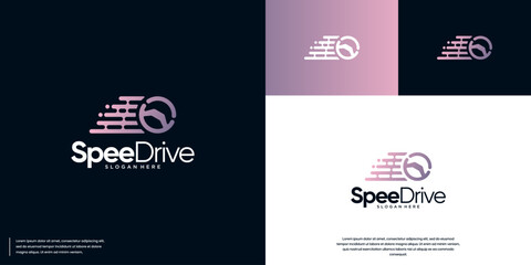 Automotive technology digital service, with the concept of steering wheel speed, design vector illustration.