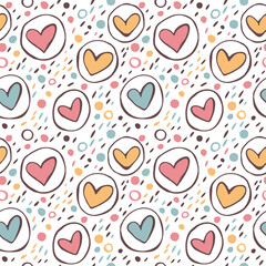 
Heart Illustration, Vector art, Valentine Graphics, Repeat Prints, Heart Drawing, Valentines day, Seamless print, Hearts Patterns, Love, Romantic, Cupid, Couple love, February 14
