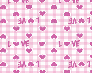 Heart Illustration, Vector art, Valentines Day Graphics, Repeat Prints, Heart Drawing 