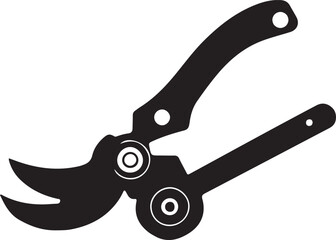 Loppers Rustic Tool for Gardening, Silhouette vector