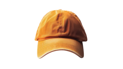 Orange  cap on transparent background