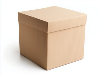 cardboard box isolated on white