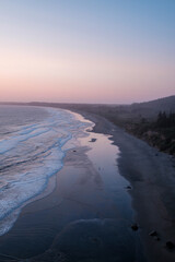 Sunset view over Crescent City Bay, Crescent City, California, USA