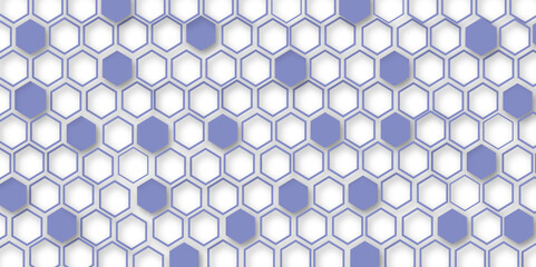 Abstract colourful hexagon technology geometric pattern concept white background. Use for template, wallpaper, website vector illustration.