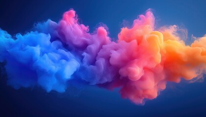 Obraz premium Vibrant splash of colors forming an abstract phone wallpaper