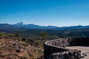 Mountain views over, Shasta National Forest,  Northern California, USA