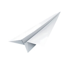 simple paper airplane icon in flight