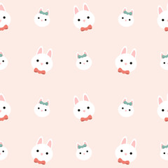 Seamless pattern with art design elements, and colorful Easter eggs.