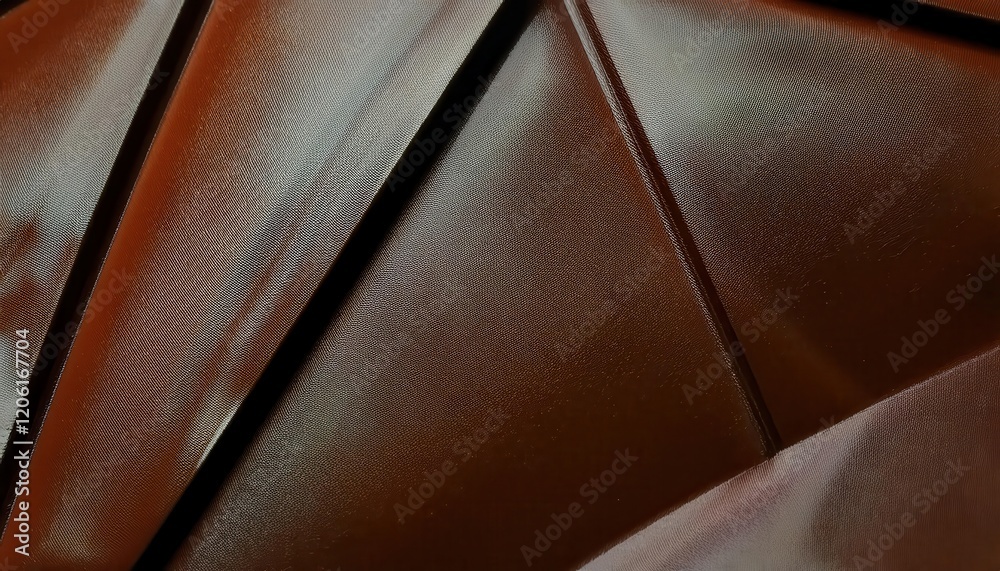 Poster textured brown leather surface with abstract wave patterns and embossed lines, ideal for background,