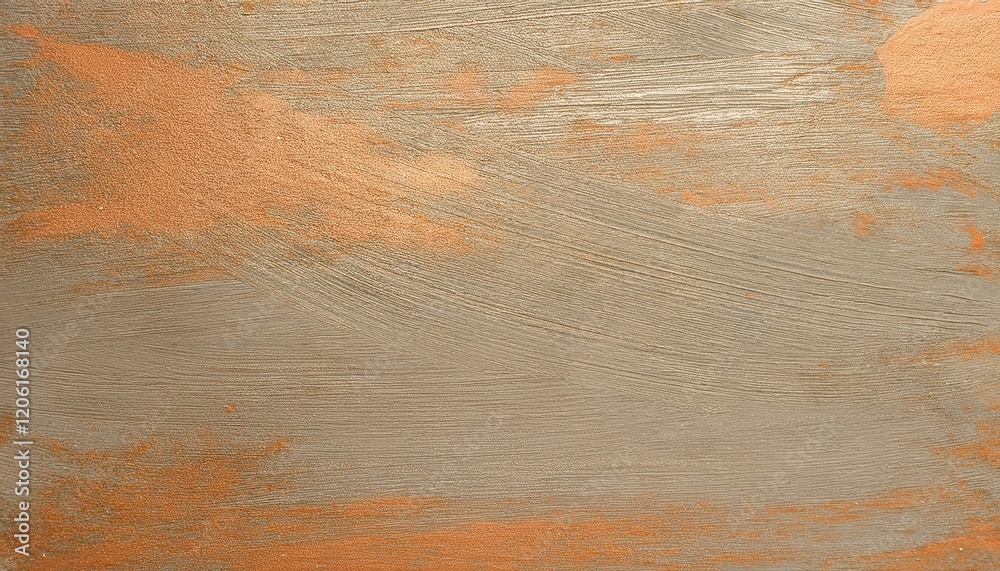 Poster textured abstract background with wavy lines in earthy beige and metallic gold tones, ideal for mode