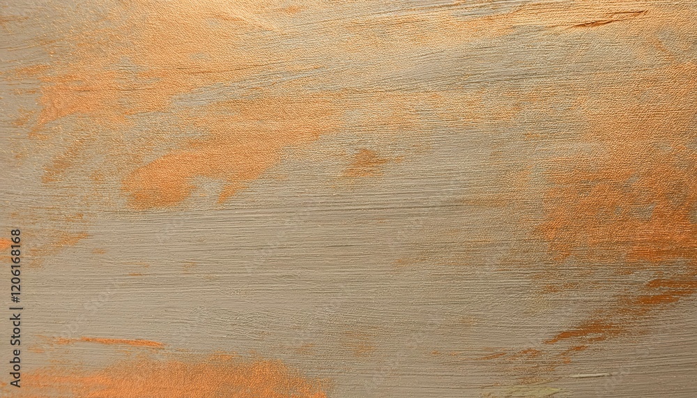 Poster textured abstract background with wavy lines in earthy beige and metallic gold tones, ideal for mode