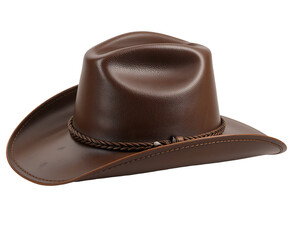 Braided Band Cowboy Hat - A Fashion Statement. Generative by AI. Png File