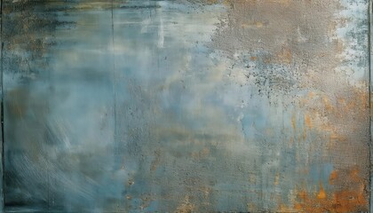 textured abstract art with blue and orange tones on a weathered canvas, ideal for wall decor, background design, or artistic inspiration

